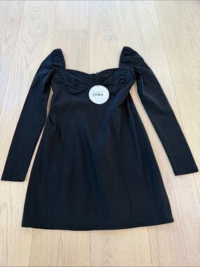 open lace back dress Landon Mini Dress Lemon main image 1